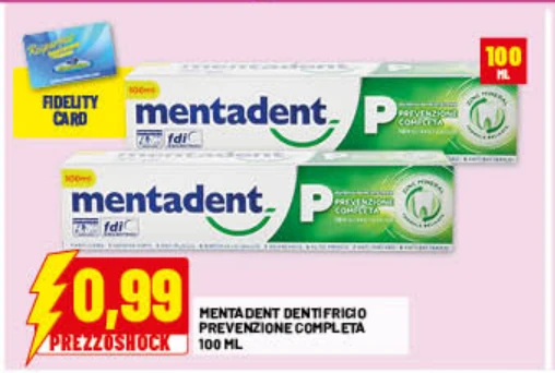 Mentadent Dentifricio Prevenzione Completa