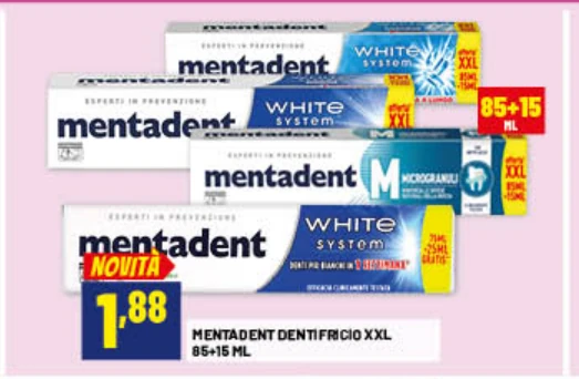 Mentadent Dentifricio XXL