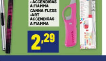 Accendigas a fiamma con canna flessibile