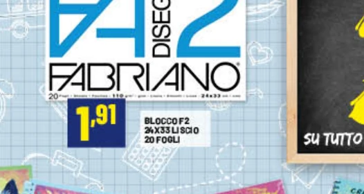 Fabriano blocco F2 24 x 33 cm 20 fogli