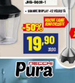 Necchi frullatore immersione XXL JHB-B608-1