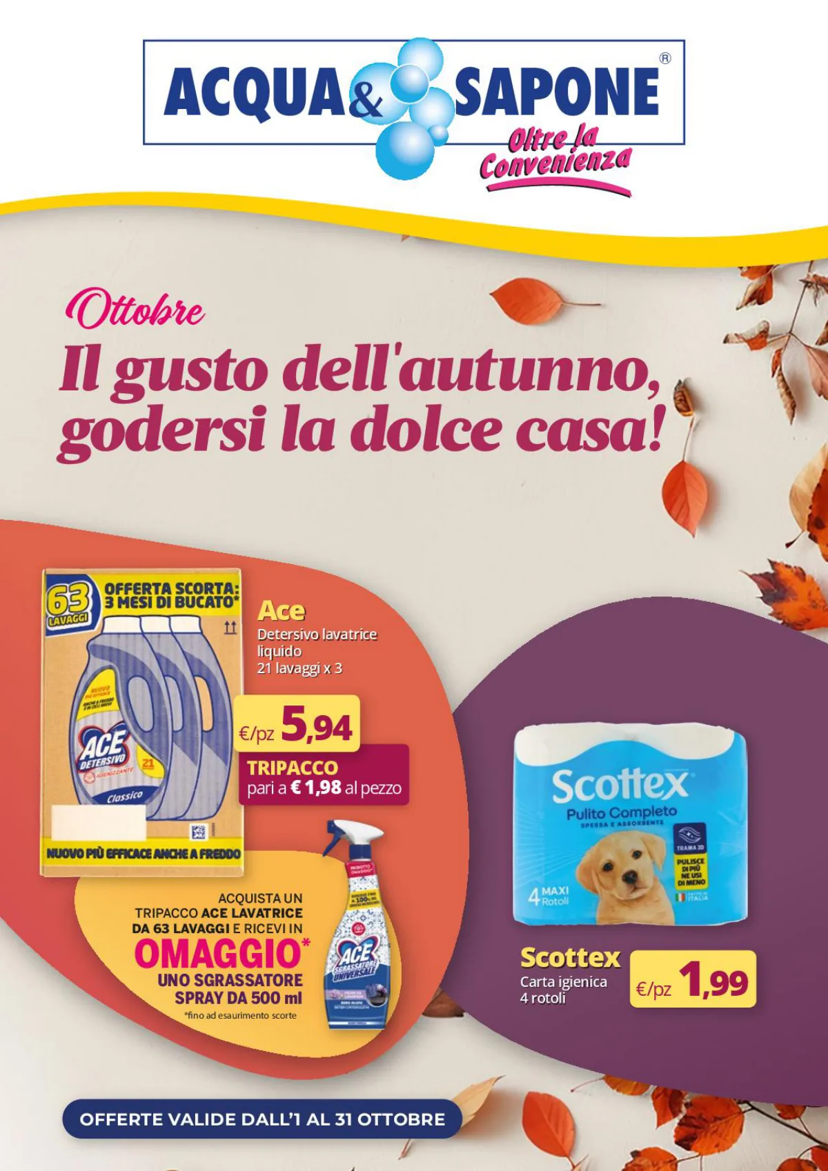 Volantino Acqua e Sapone
