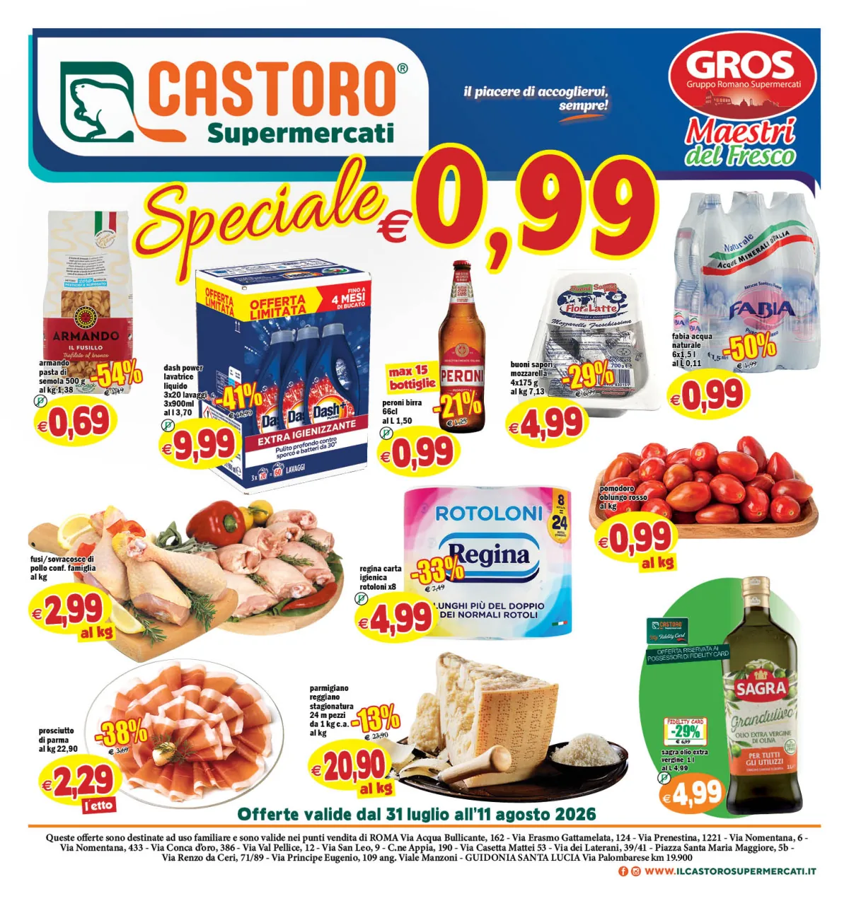 Volantino il-castoro a Roma