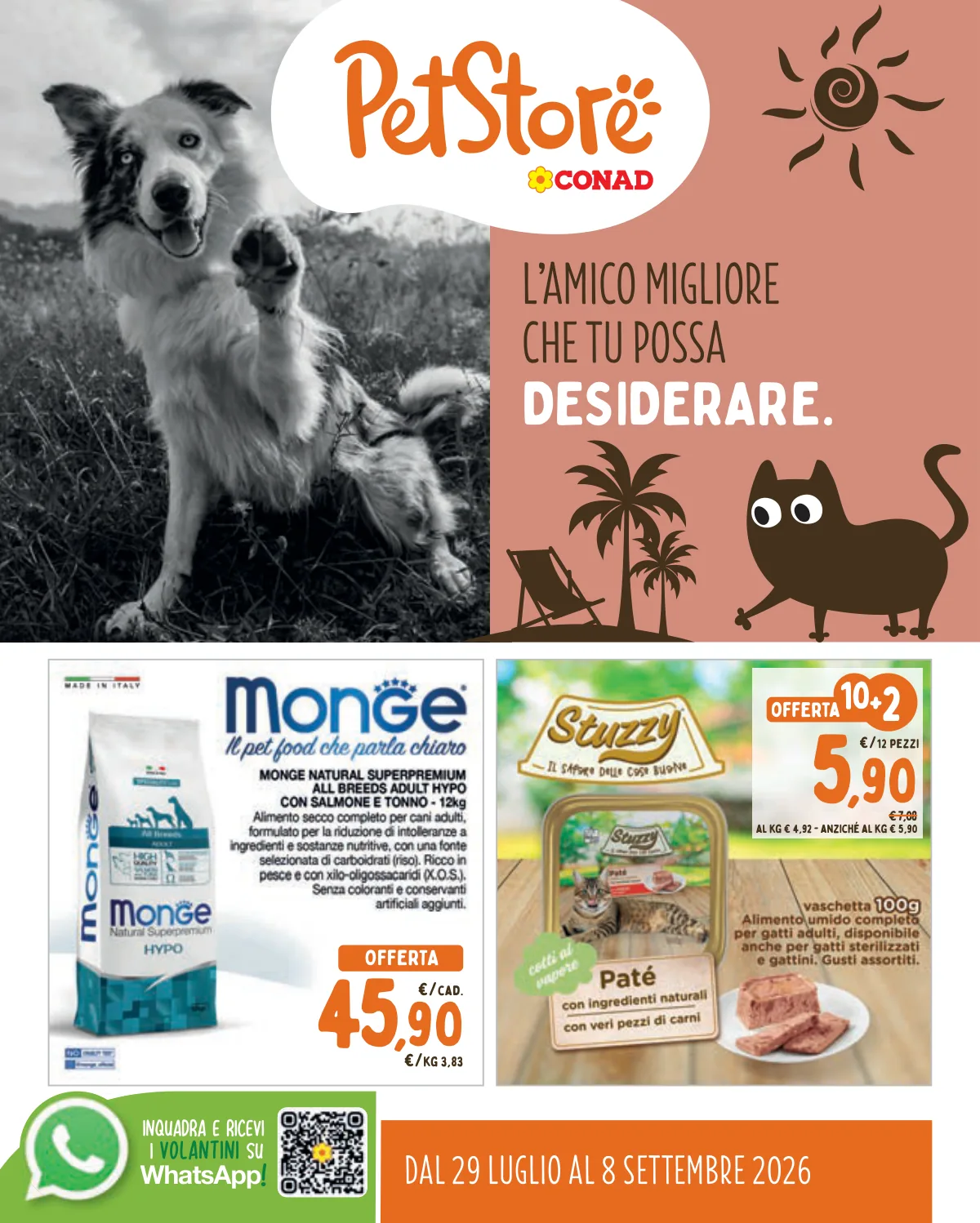 Volantino Pet Store Conad a Bergamo