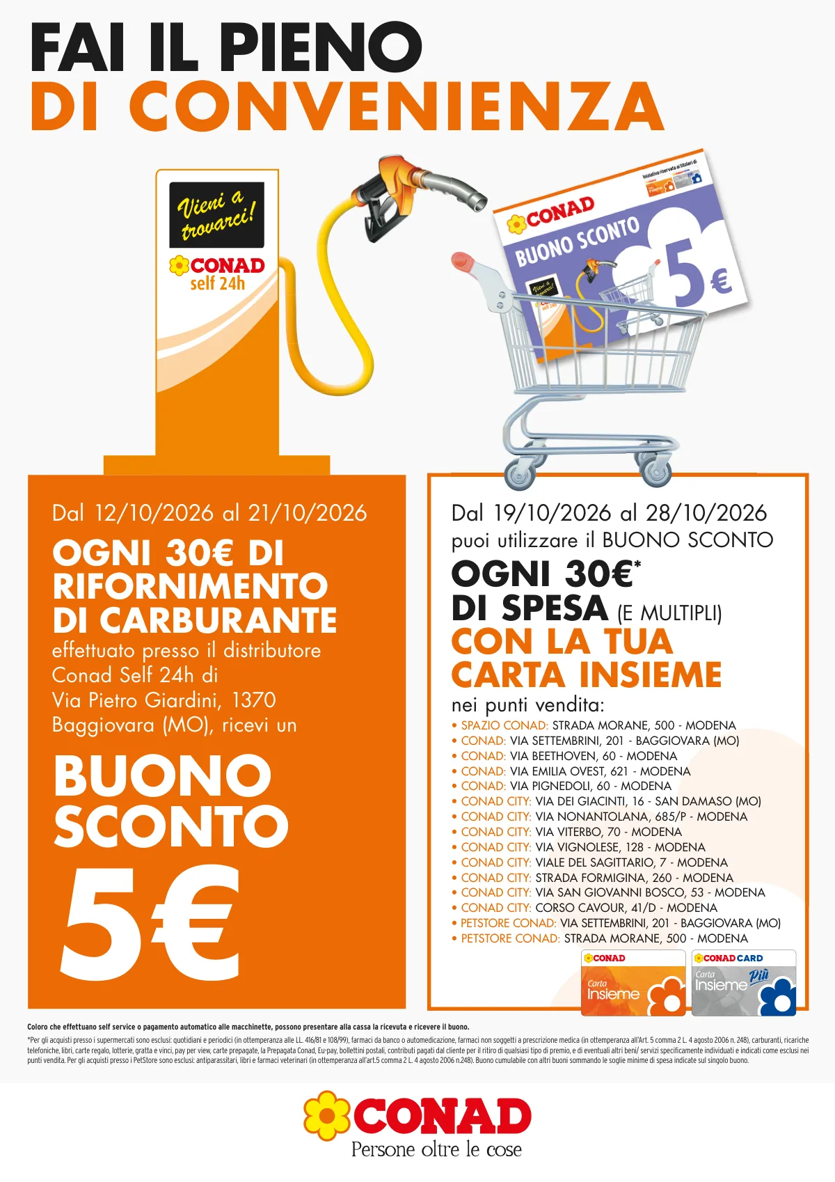 Copertina volantino Pet Store Conad