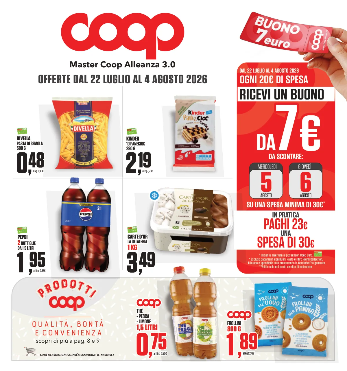 Volantino coop a Trani