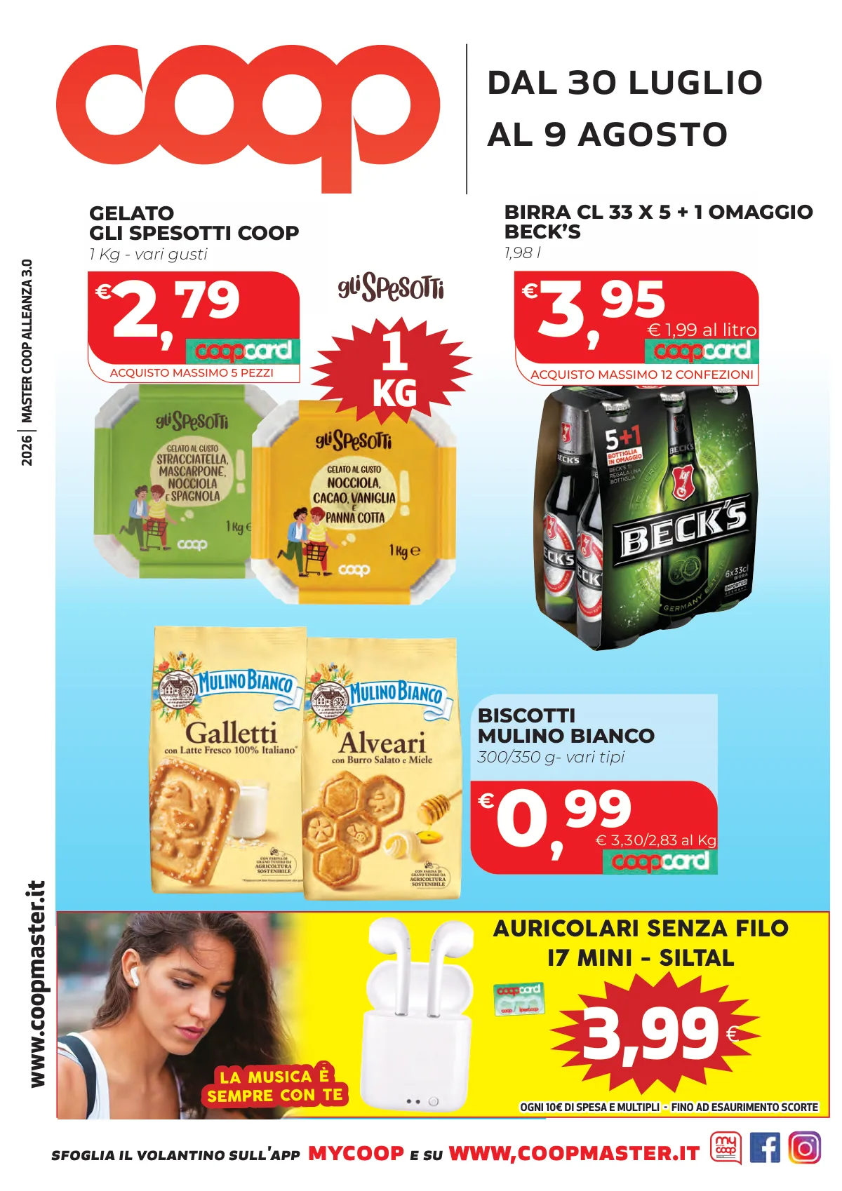 Volantino coop a Bianco