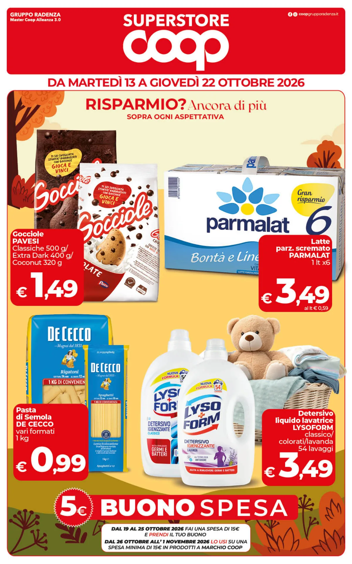 Copertina volantino coop