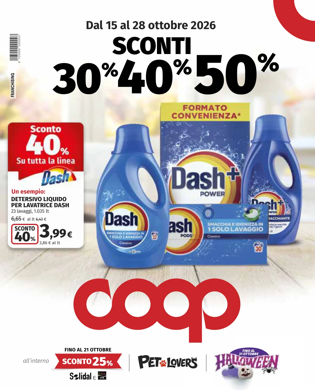 Copertina volantino coop