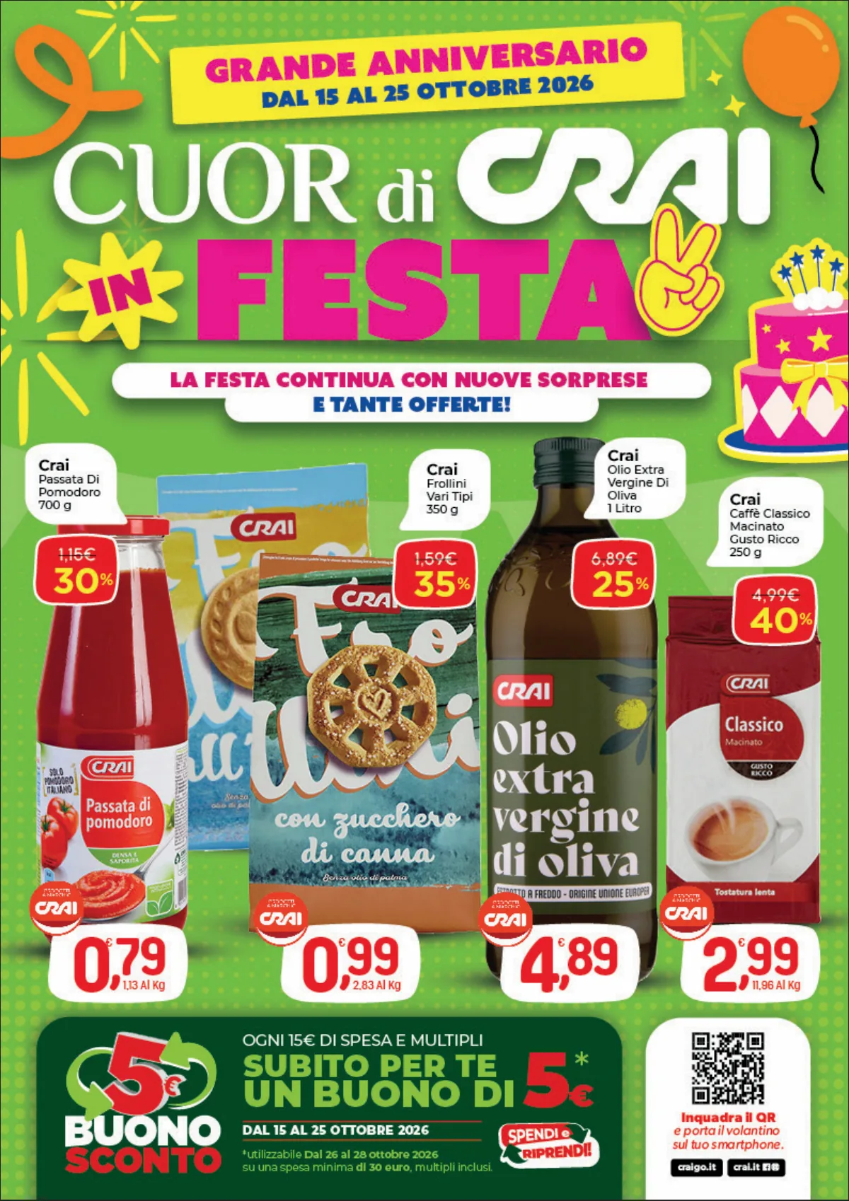 Copertina volantino crai