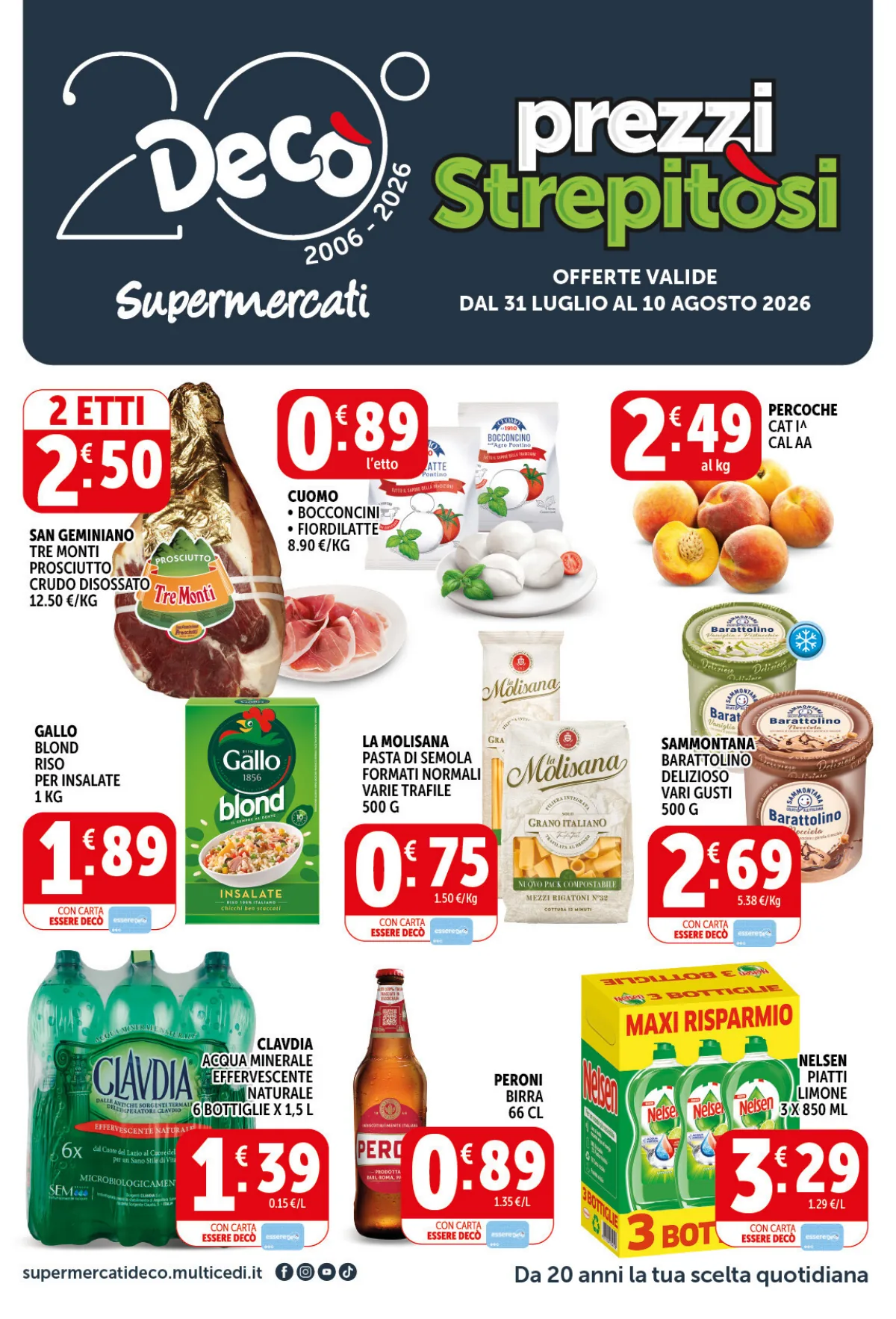 Volantino supermarket deco