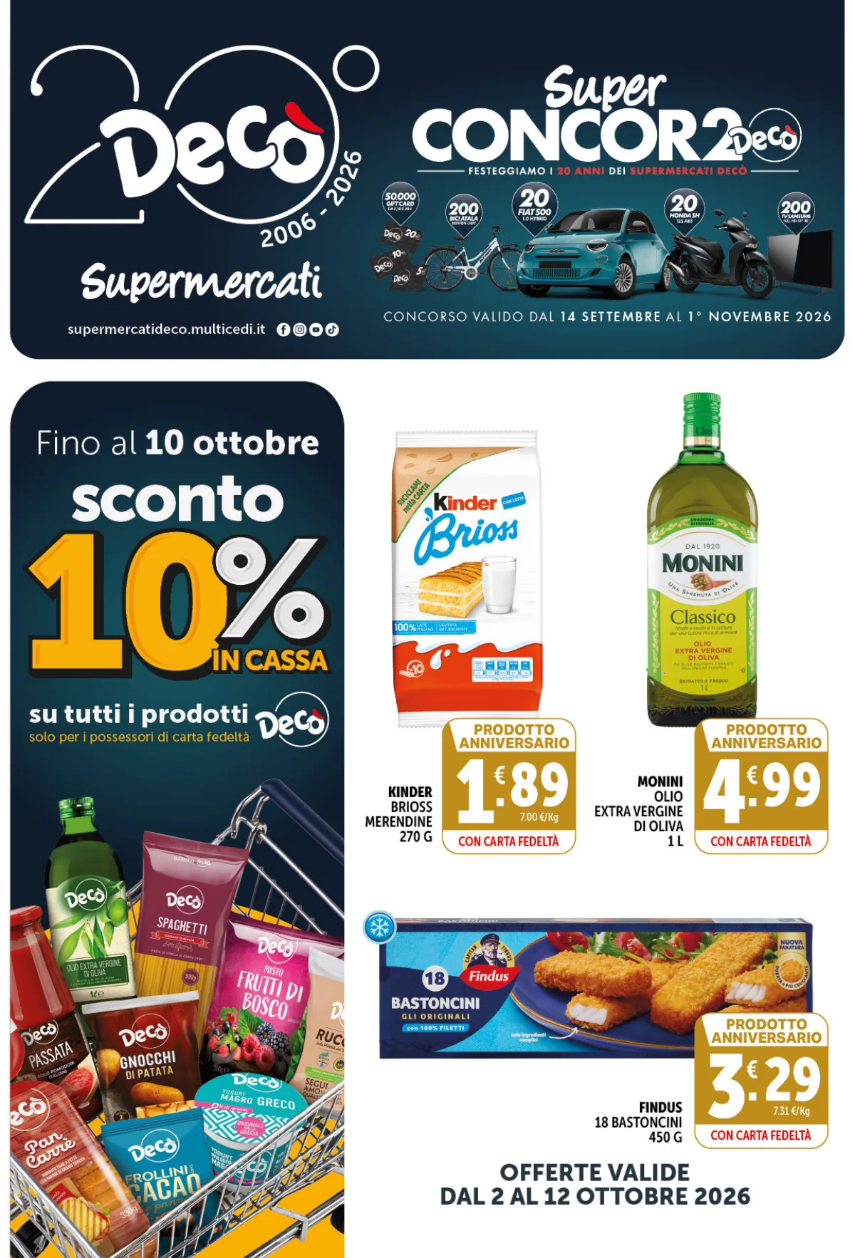 Volantino supermarket deco