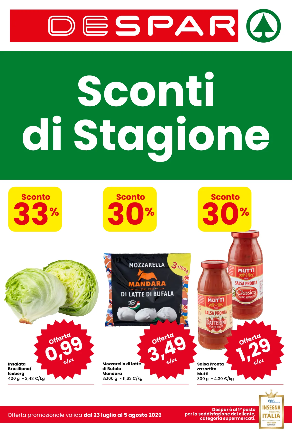 Volantino despar a Bologna