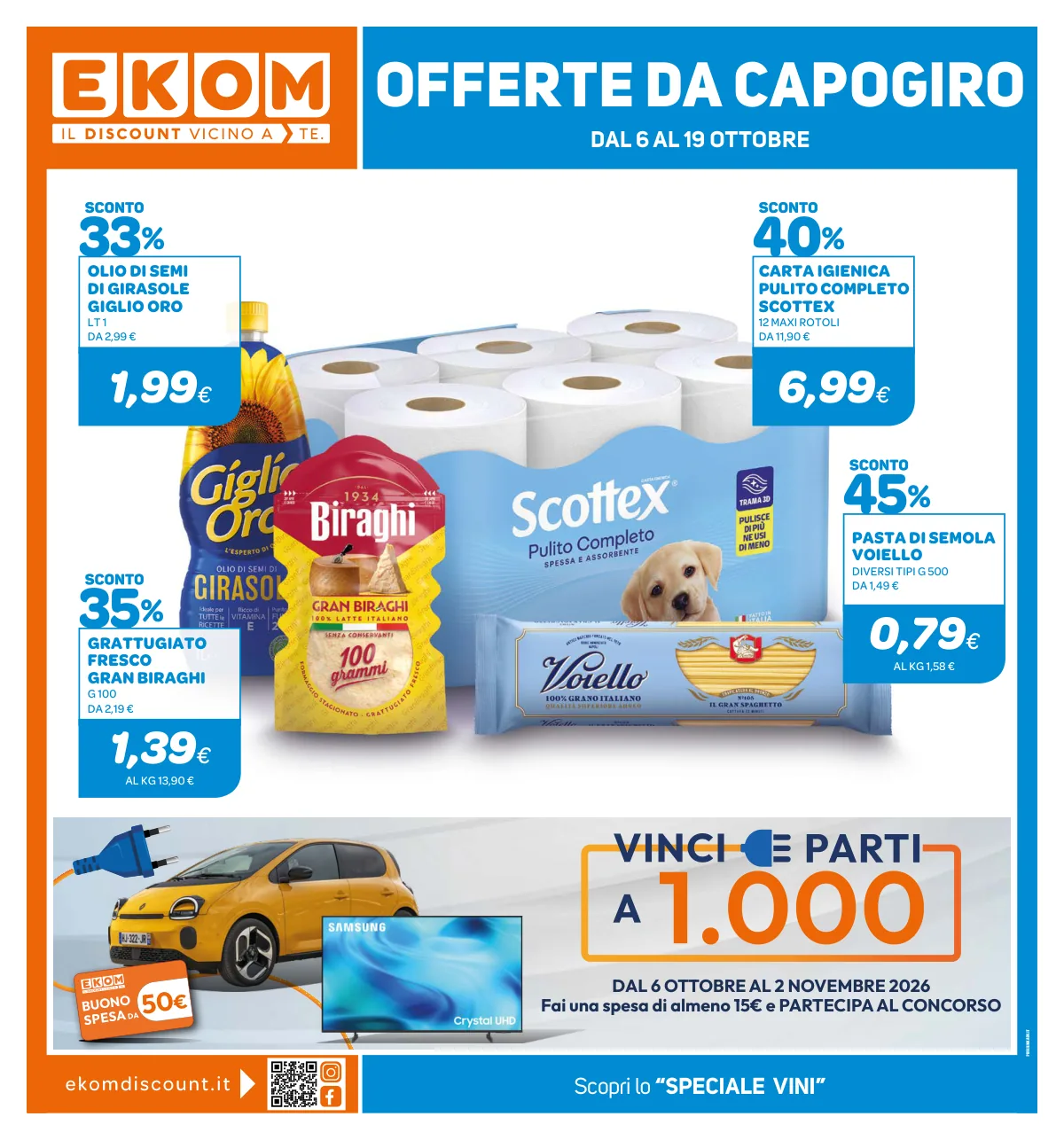Copertina volantino Ekom