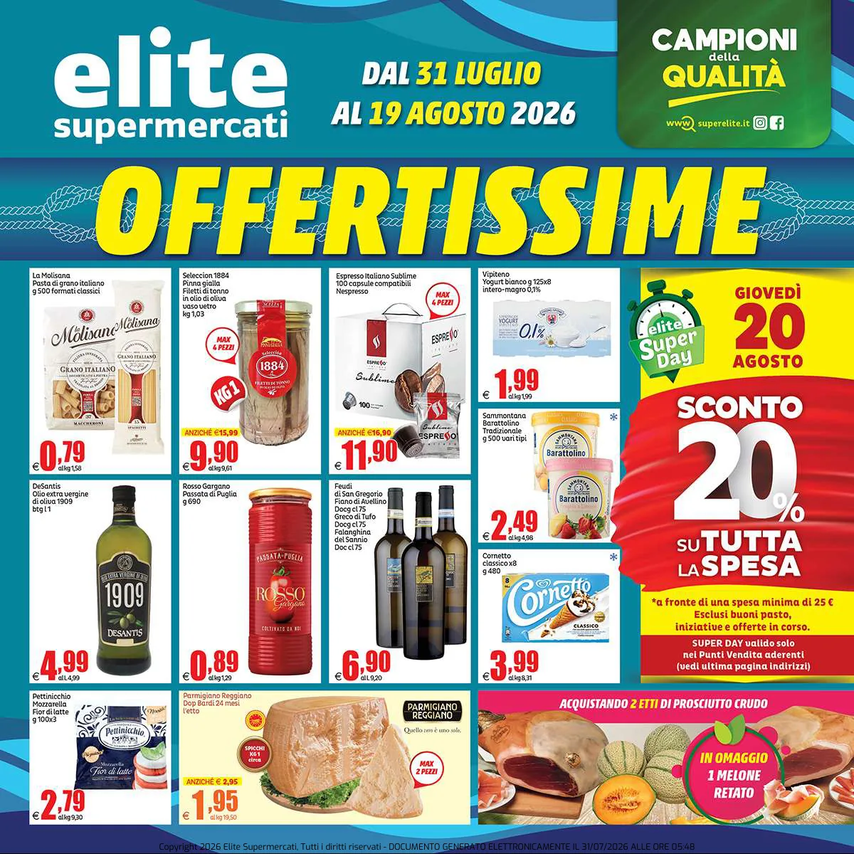 Volantino elite offerte Roma