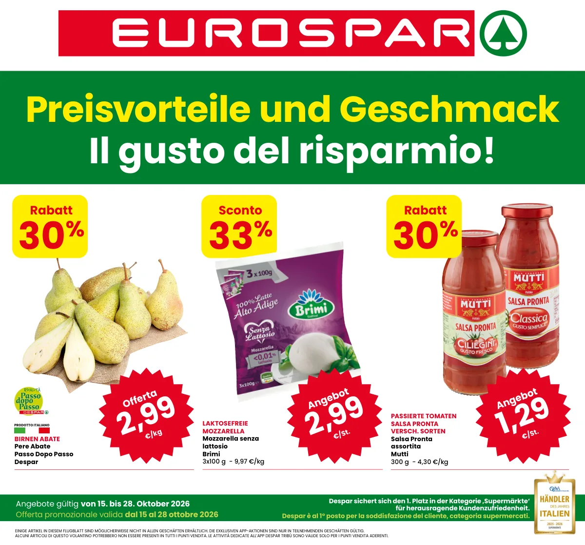 Volantino eurospar