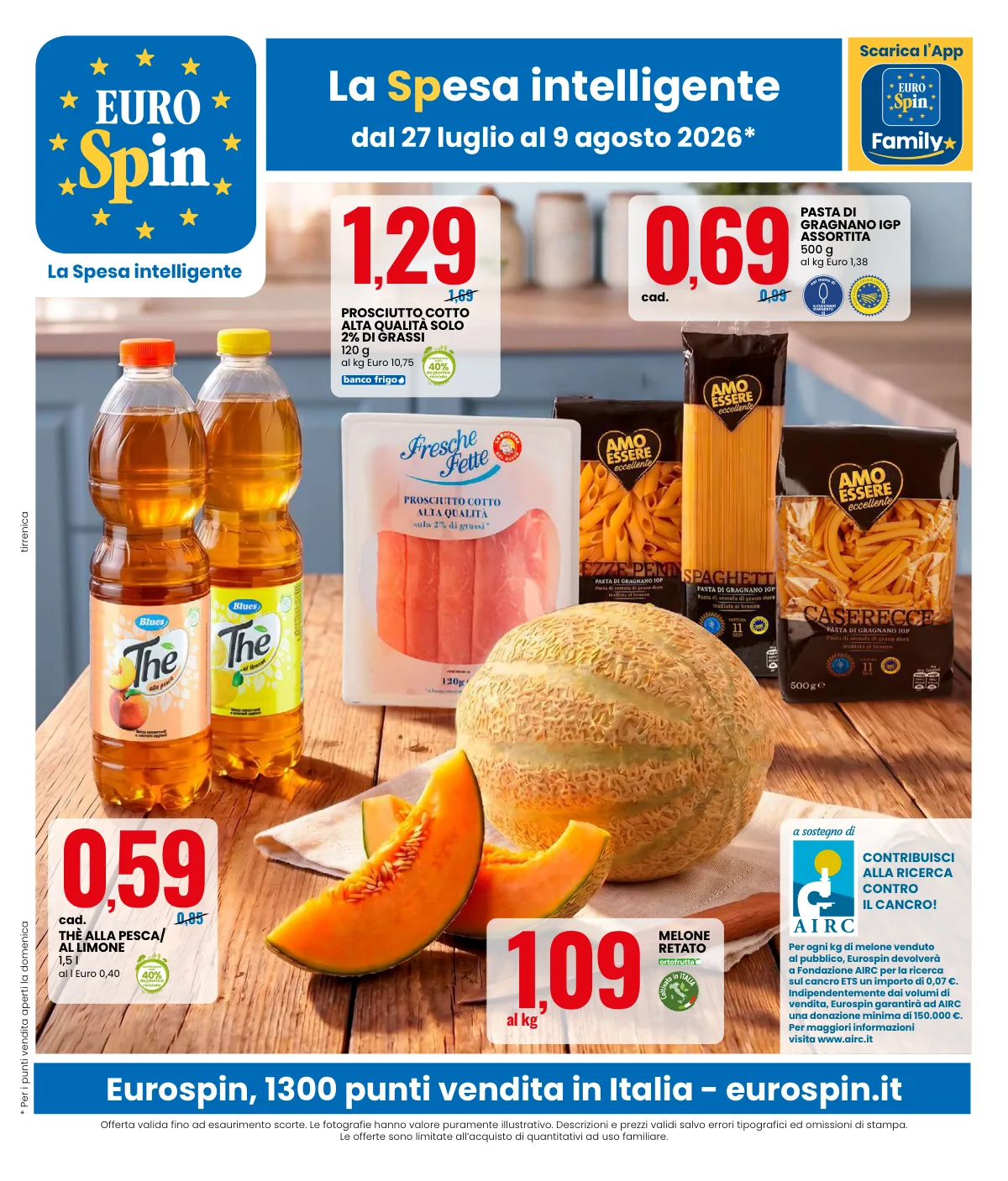 Volantino eurospin a Perugia