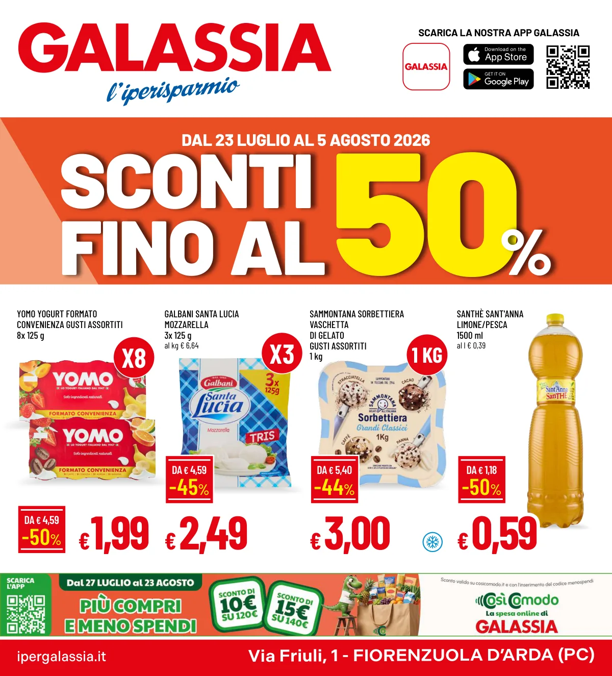 Volantino Galassia a Fiorenzuola D'Arda
