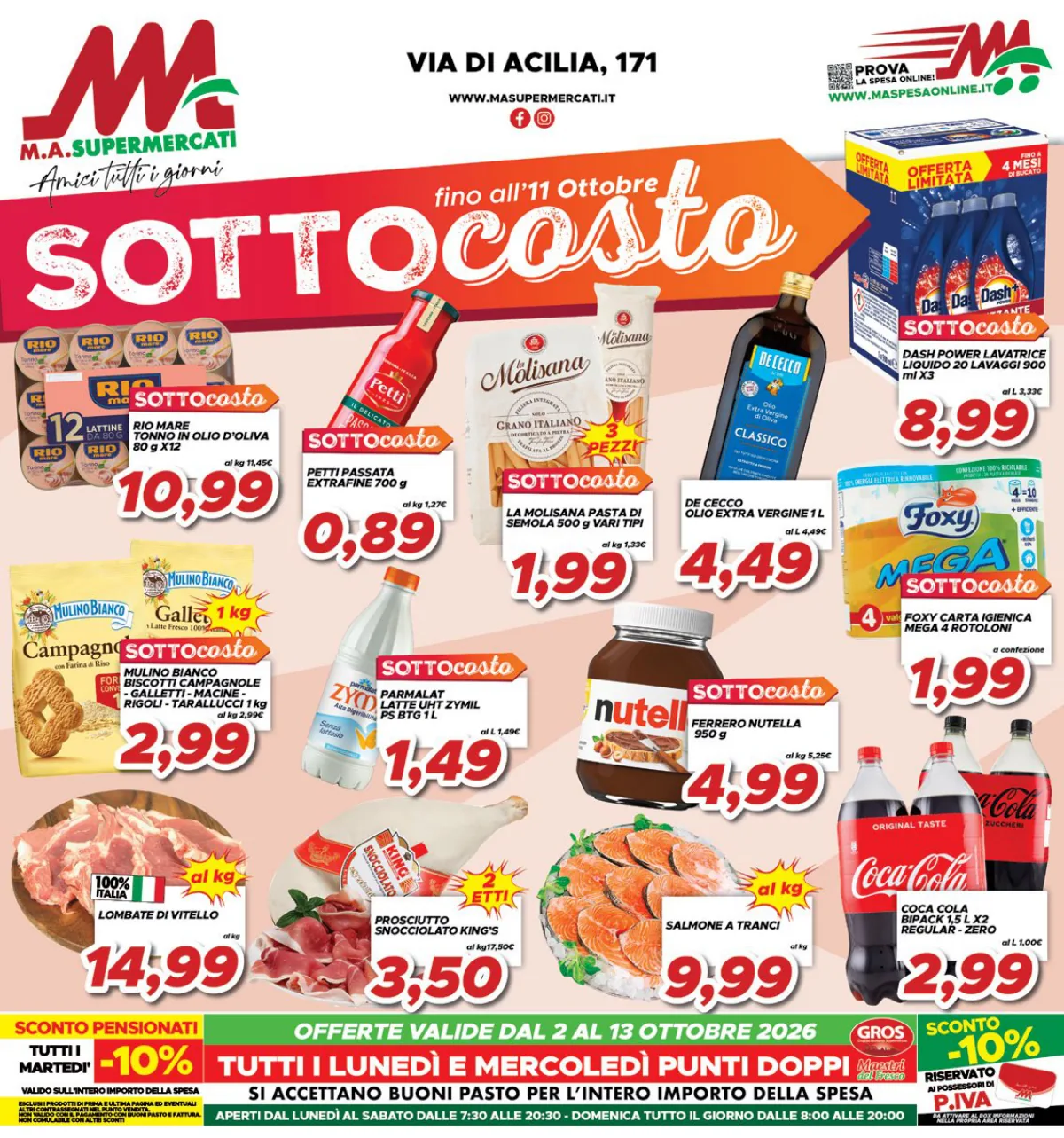 Copertina volantino M.A. Supermercati