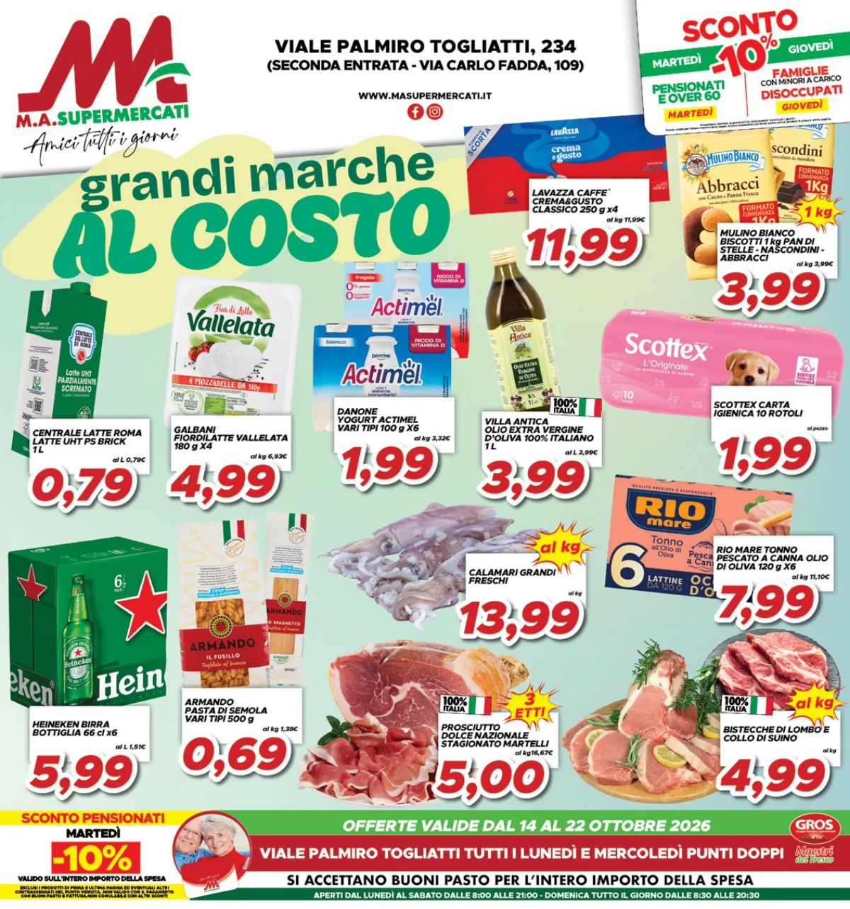 Copertina volantino M.A. Supermercati