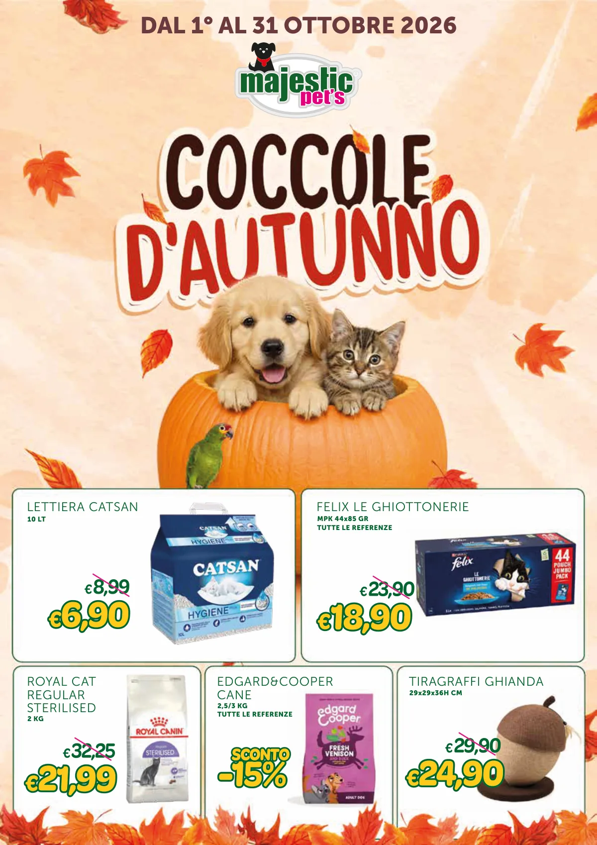 Copertina volantino Majestic-Pet