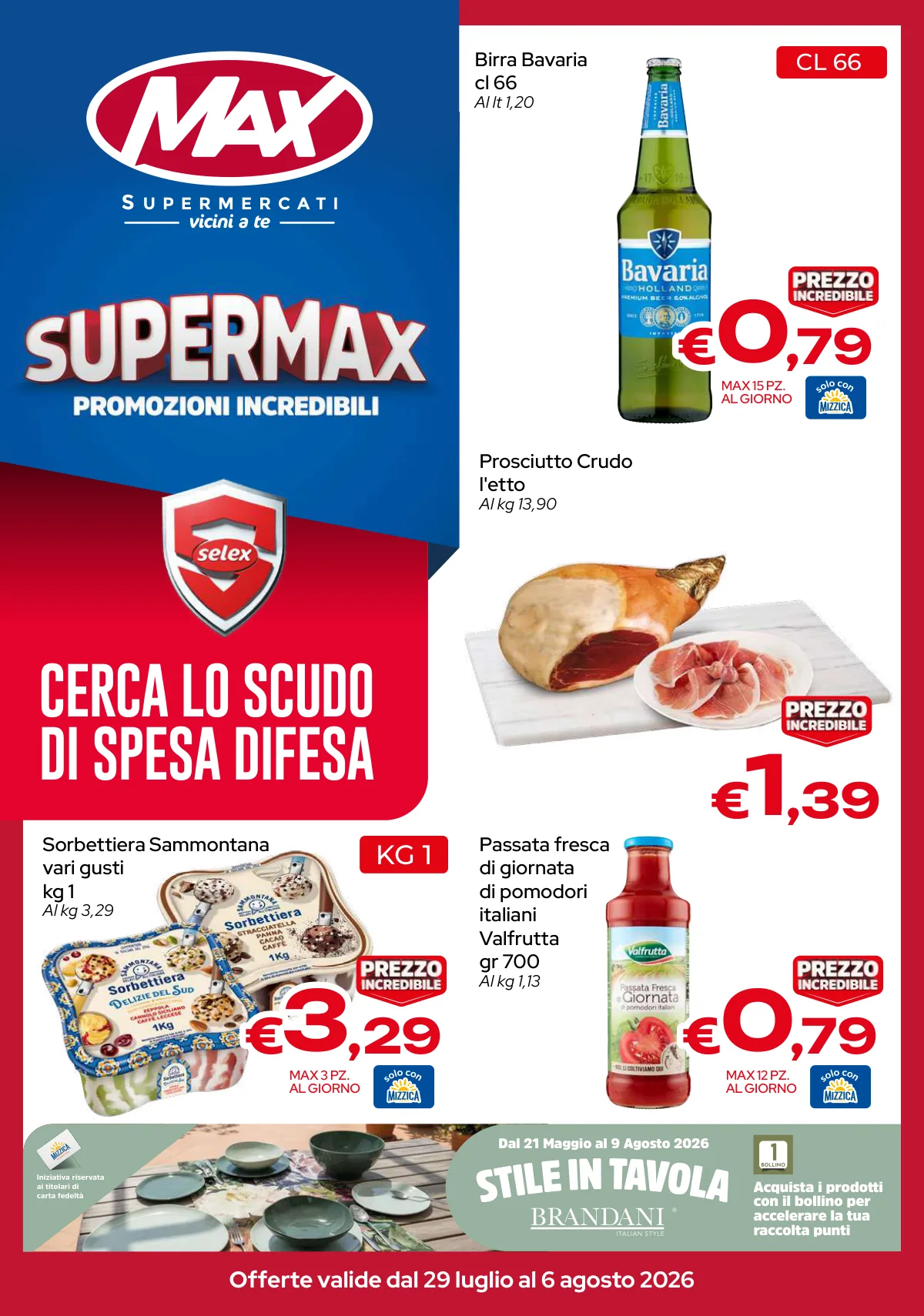 Volantino MAX-SUPERMERCATI a Palermo