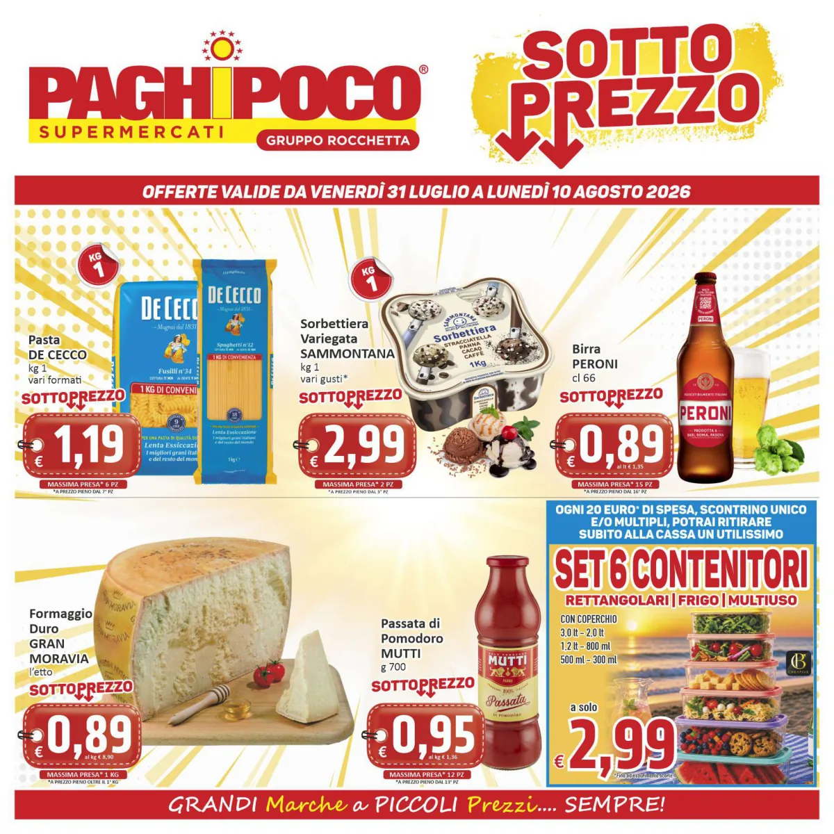 Volantino Paghi-Poco a Catania