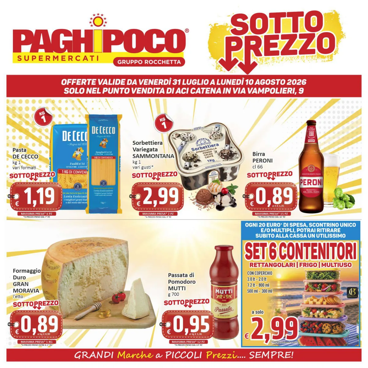 Volantino Paghi-Poco