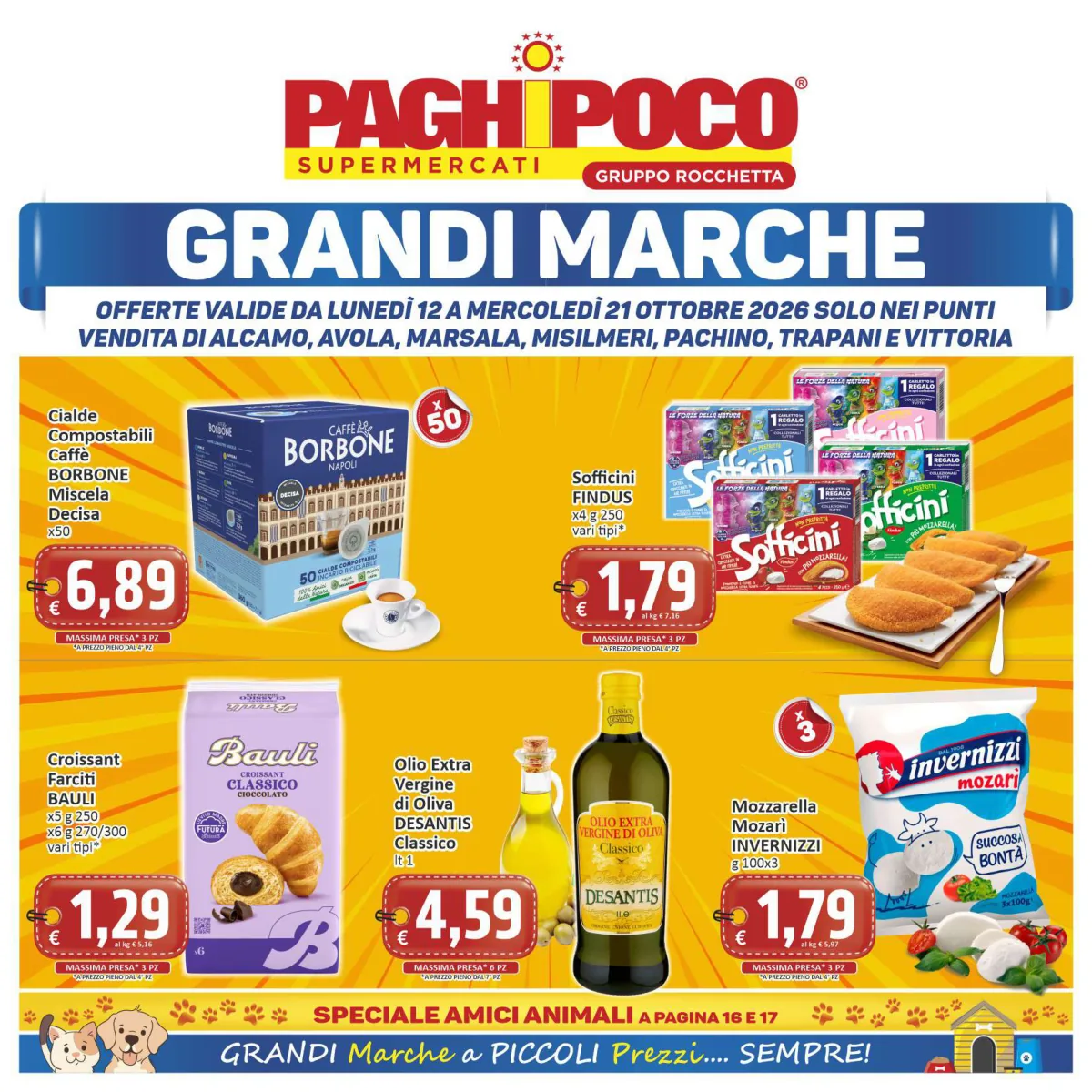 Volantino Paghi-Poco
