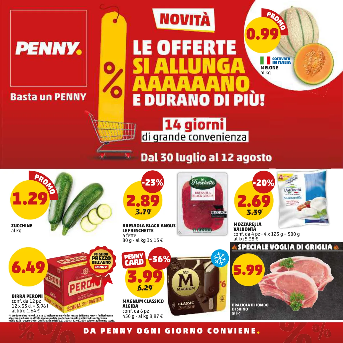 Volantino penny market a Corigliano Rossano
