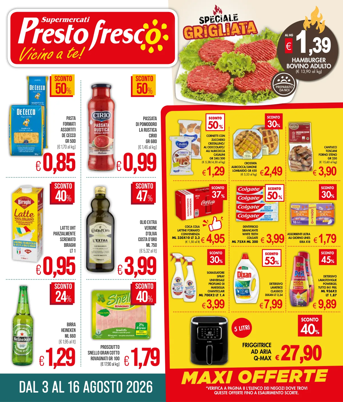 Volantino presto-fresco a Alba