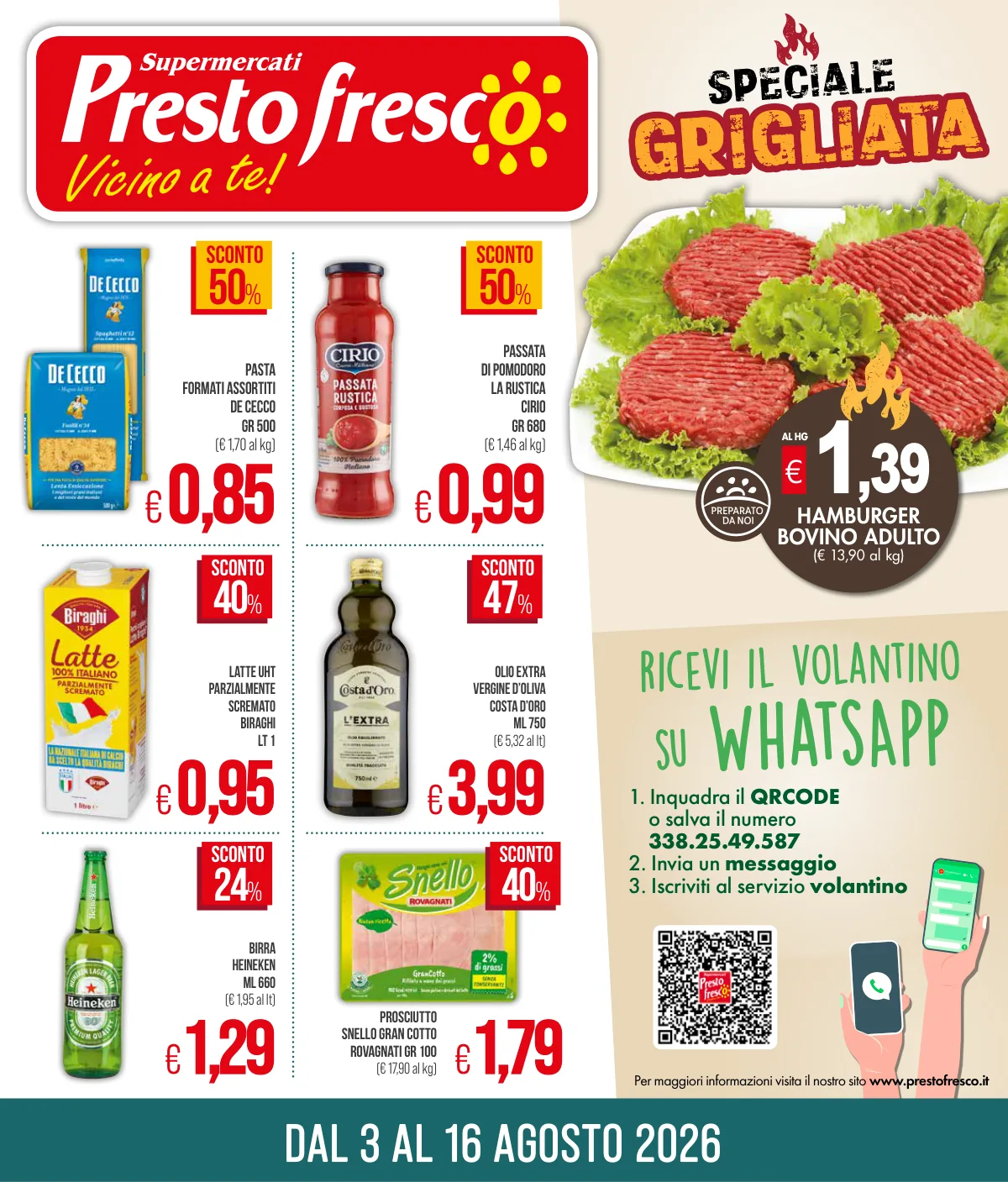 Volantino presto-fresco a Asti