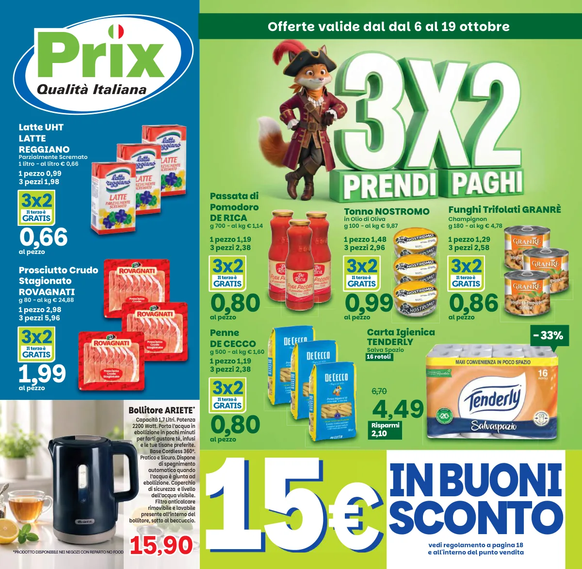 Copertina volantino Prix