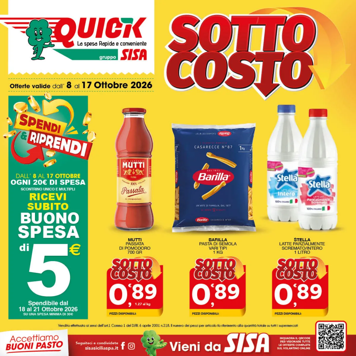 Volantino quick-sisa