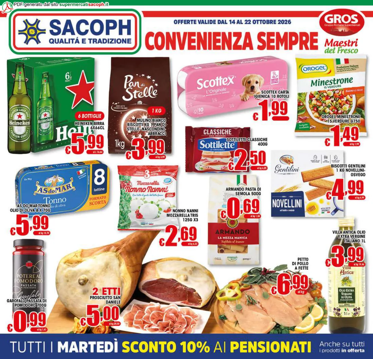 Copertina volantino sacoph