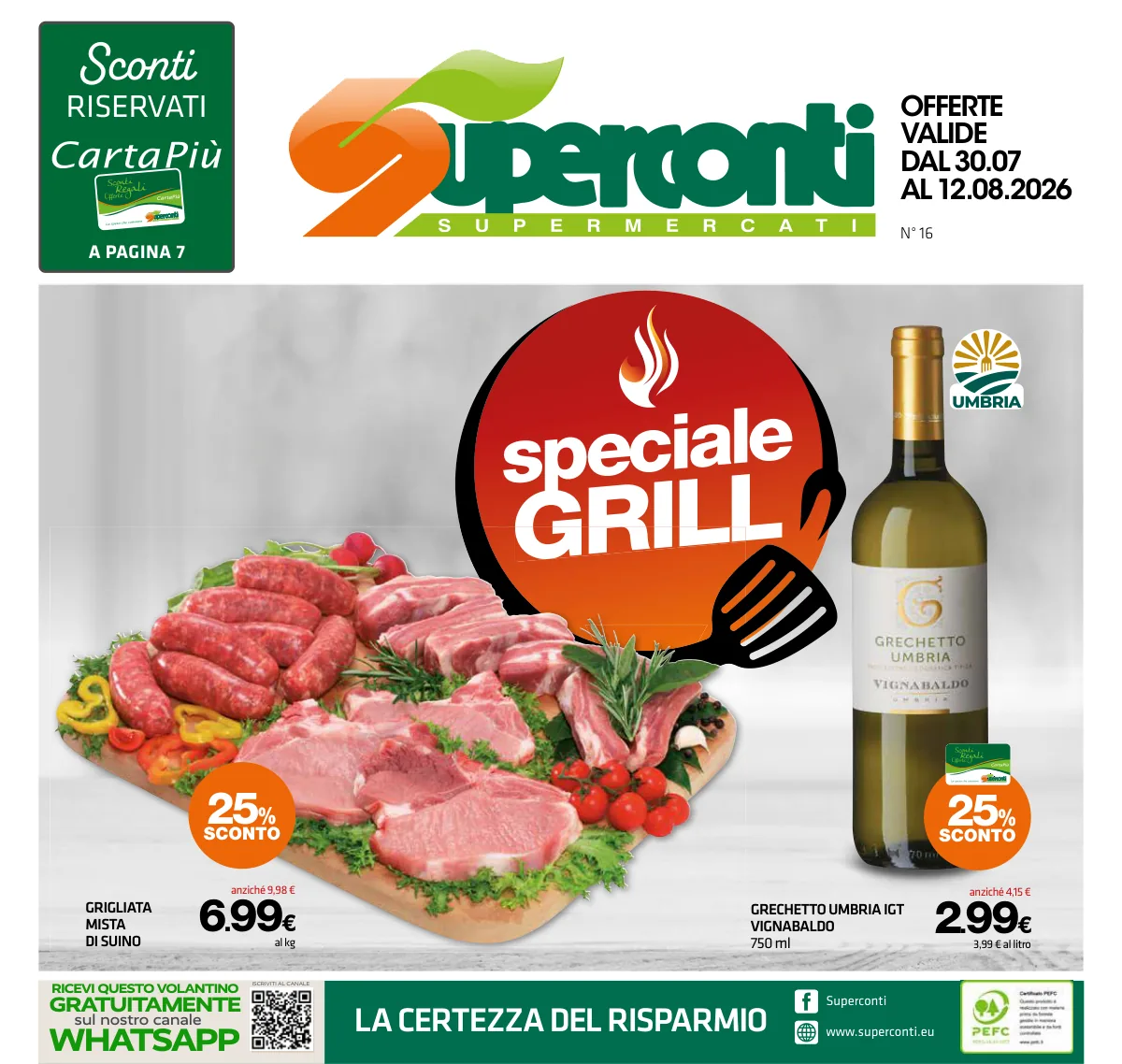Volantino superconti a Settevalli