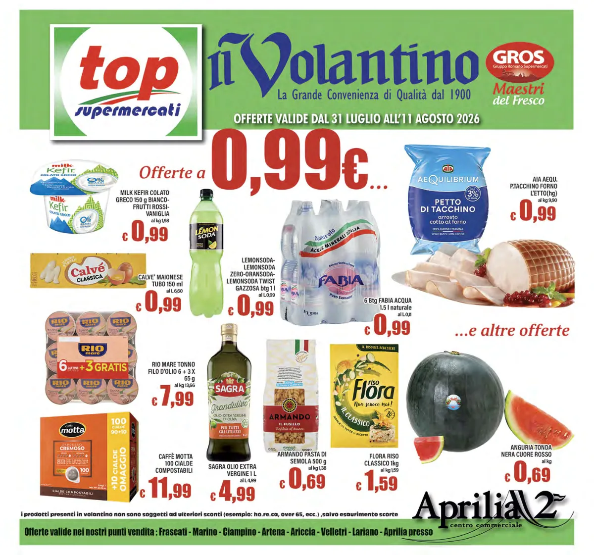 Volantino supermercati-top a Ariccia