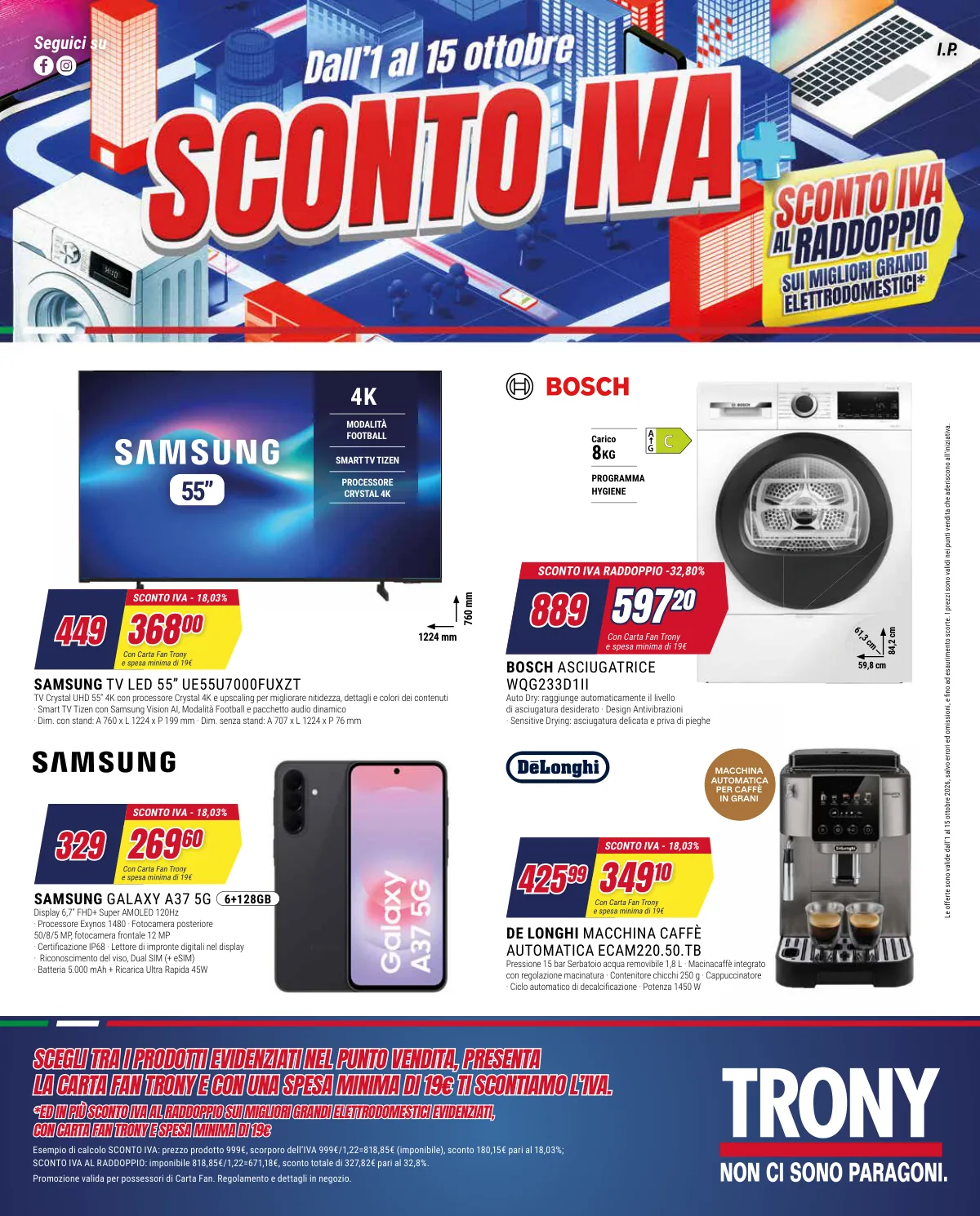 Copertina del volantino Trony