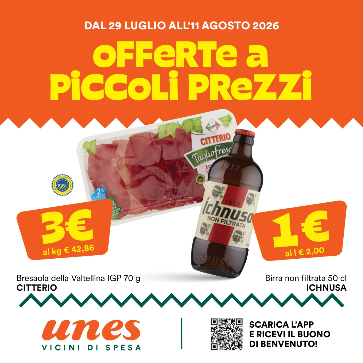 Volantino Unes a Basaluzzo