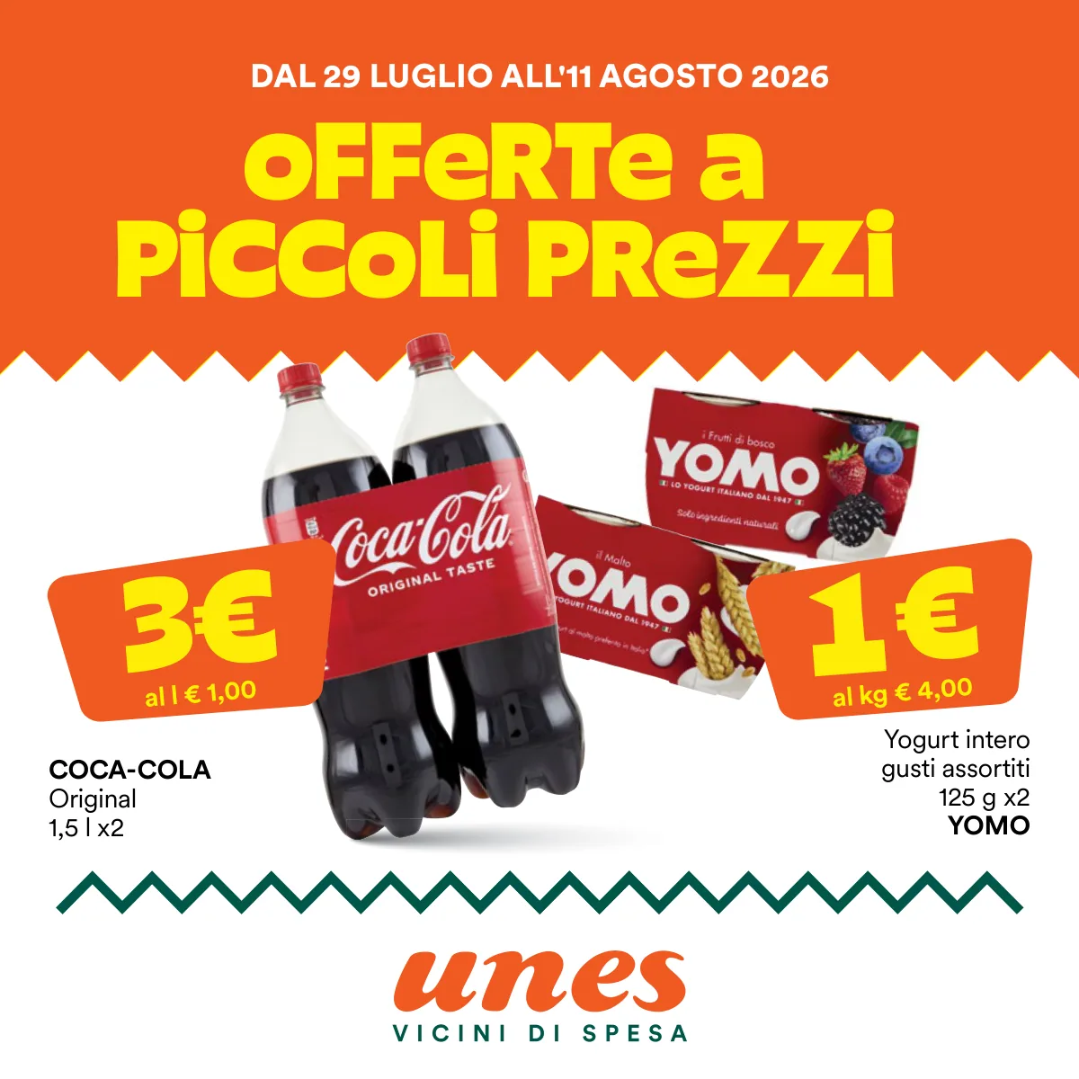 Volantino Unes a Cene