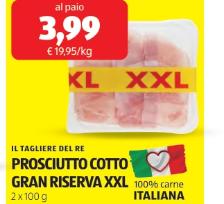 PROSCIUTTO COTTO GRAN RISERVA XXL