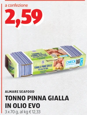 TONNO PINNA GIALLA IN OLIO EVO