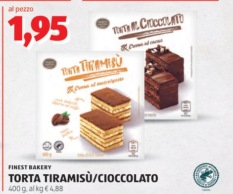 TORTA TIRAMISÙ/CIOCCOLATO