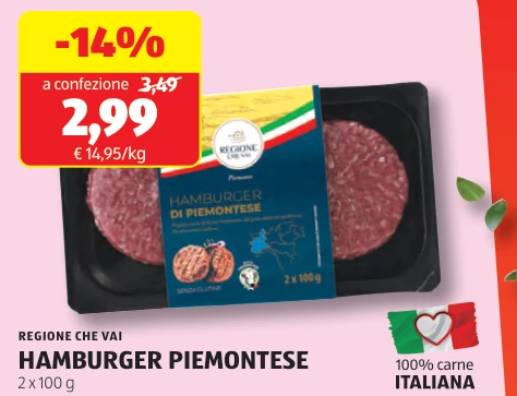 HAMBURGER PIEMONTESE