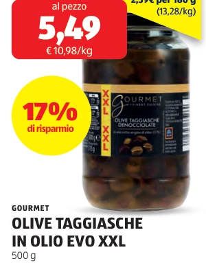 OLIVE TAGGIASCHE IN OLIO EVO XXL