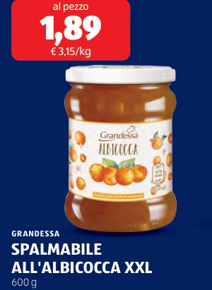 SPALMABILE ALL'ALBICOCCA XXL