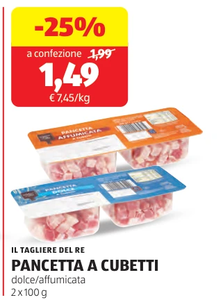 PANCETTA A CUBETTI