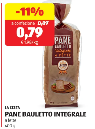 PANE BAULETTO INTEGRALE