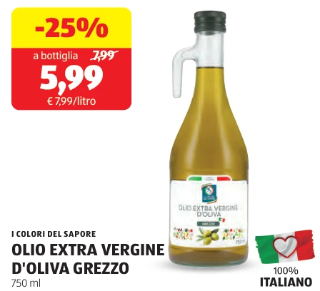 OLIO EXTRA VERGINE D'OLIVA GREZZO