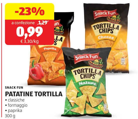 PATATINE TORTILLA